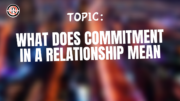 What does commitment in a relationship mean